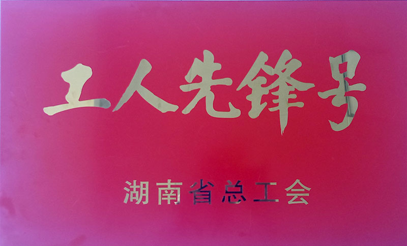 湖南省工人先锋号奖牌